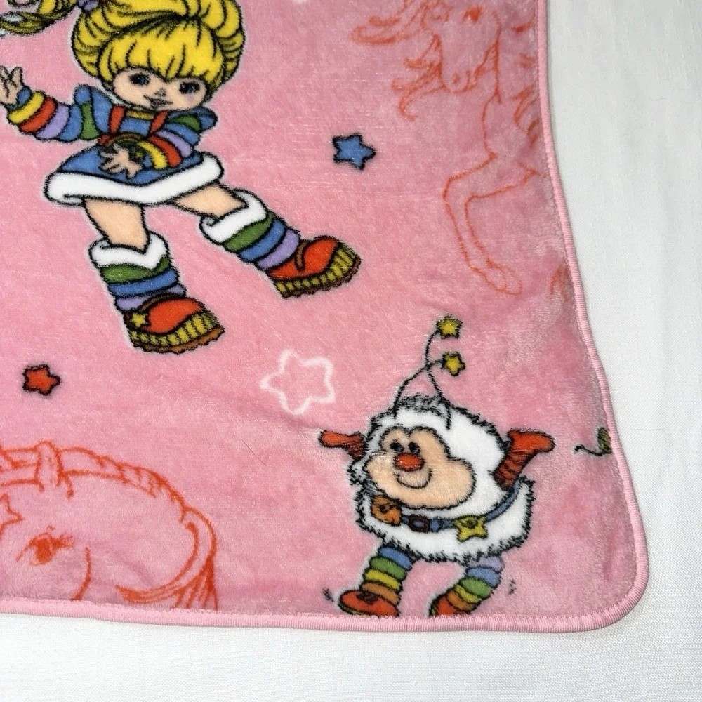 Rainbow Brite Throw Blanket Starlite 80s Kidcore Kawaii Pastelcore Nostalgiacore
